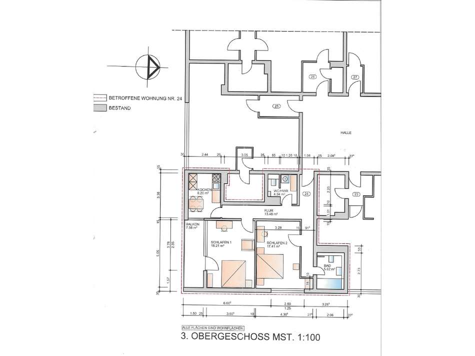Wohn- und Schlafbereich 1