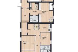 Zimmer 20,85 m² innerhalb einer großzügigen 6er-WG // 1.OG – Lessingstr. 12, 38440 Stadtmitte (Ortsteil), Wolfsburg – Vorschaubild 5