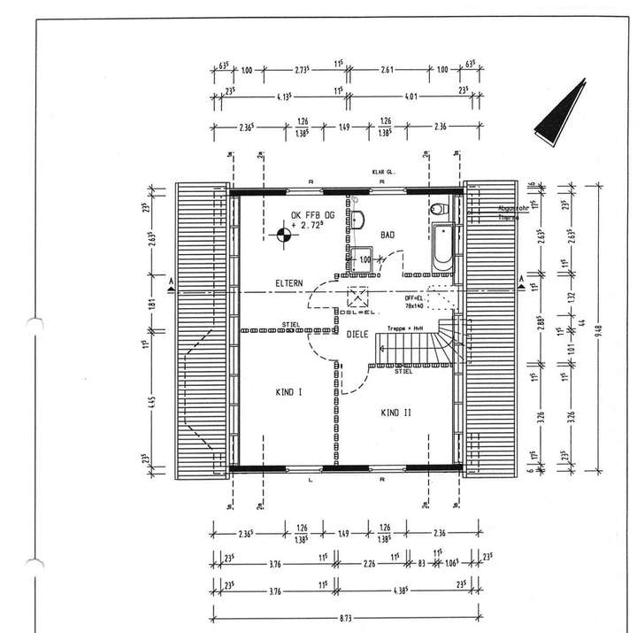 Grundriss Dachgeschoß