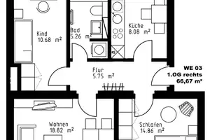 Stilvoll sanierte 3-Raum-Wohnung mit Balkon im charmanten Denkmalobjekt "Hoffmans Gärten" – Essener Straße 83, 4357 Leipzig – Vorschaubild 12