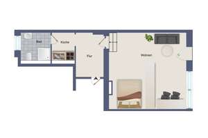 NEU: Mieten Sie Ihr Glück! Möblierte Wohnung in Eutritzsch. – Wilhelminenstraße 16, 4129 Eutritzsch, Leipzig – Vorschaubild 8