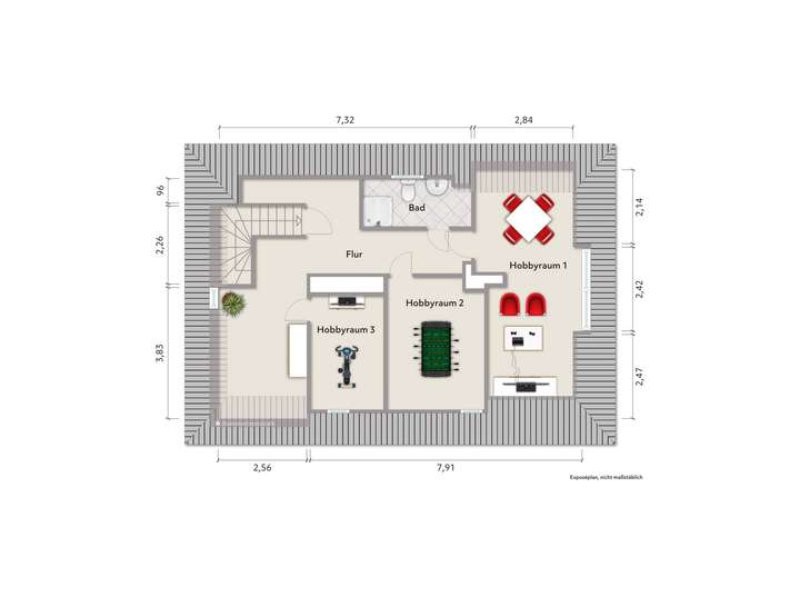 Grundriss Dachgeschoss (nicht 