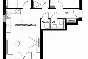Ab Oktober, flexibel später: Lichtdurchflutete, ruhige 3-Zimmer-Wohnung mit Balkon nahe Uniklinik – 55131 Oberstadt, Mainz – Vorschaubild 2