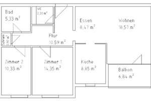 WG Zimmer in 82qm Wohnung. 2er WG – 50858 Weiden, Köln – Vorschaubild 15