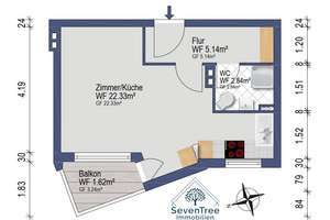 Bezugsfreie, modernisierte 1-Zimmer Hochp.-Wohnung mit Westbalkon in ruhiger Wohnlage von Lankwitz – Die vollständige Adresse der Immobilie erhältst du vom Anbieter., 12249 Lankwitz, Berlin – Vorschaubild 11