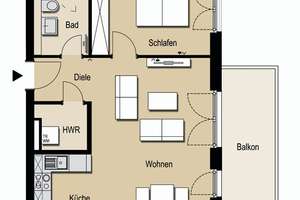Willkommen Zuhause: großzügige 2-Zi-Wohnung mit Balkon und Markenküche – Rudolf-Dyckerhoff-Straße 3a, 65203 Biebrich, Wiesbaden – Vorschaubild 9