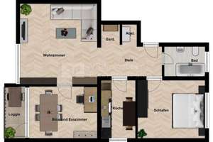 Vielseitige 3-Zimmer-Wohnung mit Balkon und Stellplatz in Bonn-Duisdorf – Die vollständige Adresse der Immobilie erhältst du vom Anbieter., 53123 Duisdorf, Bonn – Vorschaubild 12