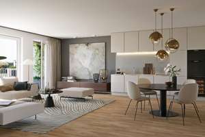 DU! Schicke 3-Zimmer-Wohnung mit Blick auf den grünen Dachgarten (WE 131) – Volmerswerther Straße 7 a-h, 40221 Unterbilk, Düsseldorf – Vorschaubild 4