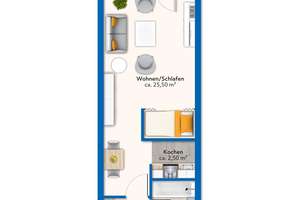 Super geschnittene 1-Zimmer Wohnung mit Balkon in begehrter Lage von Wiesbaden-Bierstadt – Kanzelstraße 11, 65191 Bierstadt, Wiesbaden – Vorschaubild 16