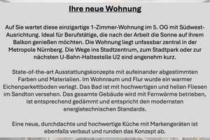 #Herrliche 1-Zimmer-Wohnung, NEUBAU, Top Lage, Stadtpark, Südwest-Balkon*Frei ab 1.9./1.10. – Ludwig-Feuerbach-Straße 4, 90489 Wöhrd, Nürnberg – Vorschaubild 8