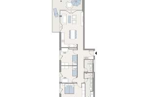 Sehnsuchtsort am Wasser: 4-Zimmer-Wohnung mit unverbaubarem Rheinblick – An den Rheinwiesen 8-16, 55120 Neustadt, Mainz – Vorschaubild 2