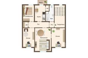 Komfortables Wohnen in Köln-Kalk – 4 Zimmer mit Balkon. – Die vollständige Adresse der Immobilie erhältst du vom Anbieter., 51103 Kalk (Ortsteil), Köln – Vorschaubild 13