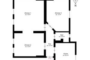 Charmante 3-Zimmer-Hochparterre-Wohnung mit Potenzial in zentraler Lage – Hamburg – Vorschaubild 6