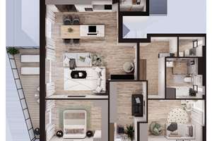 Jetzt einziehen: Exklusive 4-Zimmer-Neubauwohnung mit Südwestbalkon in Düsseldorf-Unterbach! – Die vollständige Adresse der Immobilie erhältst du vom Anbieter., 40627 Unterbach, Düsseldorf – Vorschaubild 25