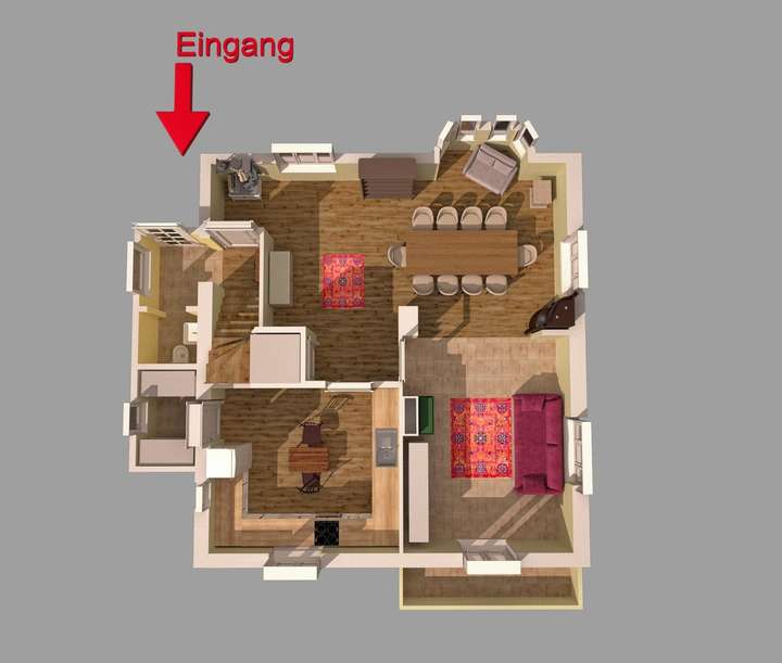 Grundriss Erdgeschoss 2D