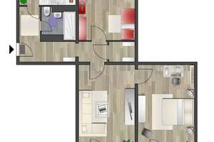 3-Zimmer-Wohnung mit 2 Balkonen – Stollberger Str. 49, 9119 Kapellenberg, Chemnitz – Vorschaubild 6