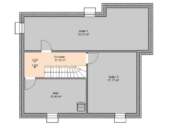 Grundriss Keller