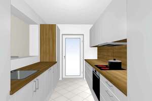 Exklusive 2‑Zimmer‑Wohnung mit Rheinblick, großem Süd‑West‑Balkon und hochwertiger neuer Einbauküche – Schwarzwaldstraße 40, 68163 Lindenhof, Mannheim – Vorschaubild 6