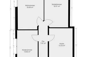 Ideal für WG: Sanierter Altbau mit Einbauküche – Die vollständige Adresse der Immobilie erhältst du vom Anbieter., 49084 Schinkel, Osnabrück – Vorschaubild 6