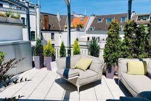 Exklusives Penthouse-Maisonette mit zwei Dachterrassen über den Dächern Kölns direkt im Stadtzentrum