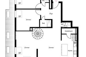 Penthouse-Maisonette mit Panorama-Dachterrasse – 40213 Carlstadt, Düsseldorf – Vorschaubild 14