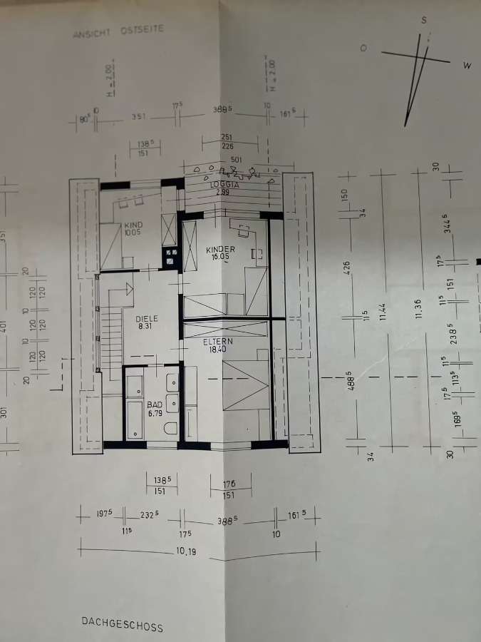 Grundriss Obergeschoß