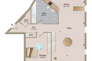 Hinreißende 2 Zimmer-DG-Wohnung in der Goethestraße zu vermieten – Goethestraße 16, 39108 Stadtfeld Ost, Magdeburg – Vorschaubild 3