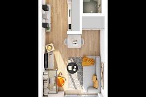 Exklusiv ausgestattes 1-Zi.-Apartment 