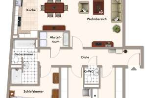 Platz für die ganze Familie: Geräumige 4-Zimmer-Wohnung mit Süd-Balkon am Westpark! – Vaalser Straße 91, 52074 Westpark, Aachen – Vorschaubild 2