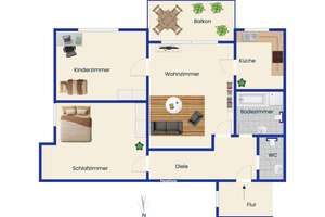 Deggendorf - Zentrumsnahe, vermietete 3-Zimmer-Wohnung mit Balkon – Die vollständige Adresse der Immobilie erhältst du vom Anbieter., 94469 Deggendorf – Vorschaubild 6
