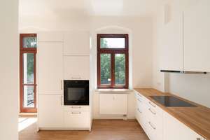 Frisch renovierte Altbauwohnung. Nagelneue EBK und Designbelag, Balkon, Wanne, etc. – Hans-Sachs-Straße 38, 1129 Pieschen-Nord/Trachenberge, Dresden – Vorschaubild 7