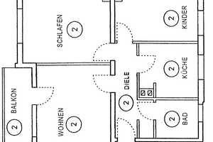 Hausmarke Immobilien -Helle 3-Zimmer-Wohnung mit Balkon in ruhiger und zentraler Lage – Köln – Vorschaubild 10