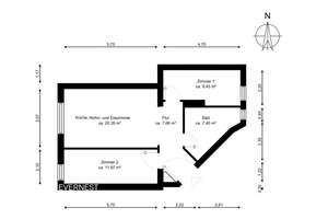 Erstbezug nach Sanierung – 3 Zimmer mit Designküche – Die vollständige Adresse der Immobilie erhältst du vom Anbieter., 14197 Wilmersdorf, Berlin – Vorschaubild 9