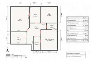 Geräumige 4,5 Zimmer Wohnung mit großer Dachterrasse und Doppelgarage in Essen-Bredeney – Die vollständige Adresse der Immobilie erhältst du vom Anbieter., 45133 Bredeney, Essen – Vorschaubild 11
