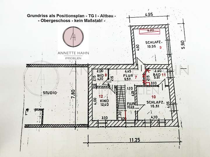 Grundriss TGI Altbau Obergesch