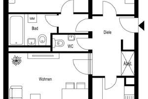 Einziehen & Wohlfühlen! 3 Raum Wohnung mit toller Raumaufteilung und Wohnküche sowie TG-Stellplatz – Die vollständige Adresse der Immobilie erhältst du vom Anbieter., 40597 Benrath, Düsseldorf – Vorschaubild 16