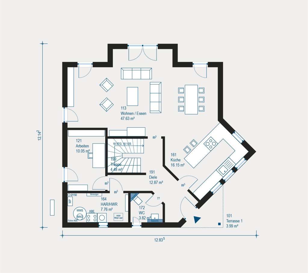 Immobilie in Weingarten - Ihr individuell geplantes Einfamilienhaus in Weingarten - Flexibilität und Sicherheit mit allkauf - Bild 2
