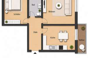 Modernisierte 2-Zimmer-Wohnung in Bottrop inkl. Küche, Balkon und Stellplatz nahe HBF – Essener Straße 83, 46236 Stadtmitte, Bottrop – Vorschaubild 18