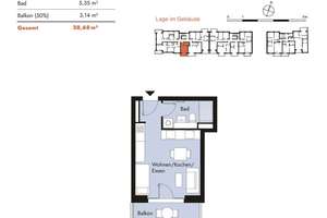 1-Zimmer-Apartment in Pankow mit Südbalkon – Die vollständige Adresse der Immobilie erhältst du vom Anbieter., 13187 Pankow (Ortsteil), Berlin – Vorschaubild 11