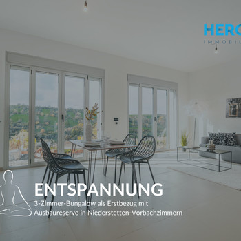 FREIRAUM - 3-Zimmer-Bungalow als Erstbezug mit Ausbaureserve in Niederstetten-Vorbachzimmern