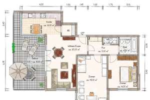 Vermietete 3-Zimmer-Dachgeschosswohnung mit großer Dachterrasse und zwei Stellplätzen – Die vollständige Adresse der Immobilie erhältst du vom Anbieter., 4416 Markkleeberg – Vorschaubild 11