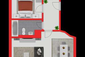 NUR MIT GÜLTIGEM WBS! 2-Zimmer-Dachgeschosswohnung in Leverkusen-Steinbüchel! – Die vollständige Adresse der Immobilie erhältst du vom Anbieter., 51377 Steinbüchel, Leverkusen – Vorschaubild 9