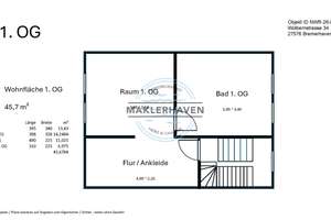 PROVISIONSFREI ! modernisiertes Stadthaus / Wohnen & Arbeiten m.v. Potenzial, auch ideal f. Familien – 27576 Klushof, Bremerhaven – Vorschaubild 18