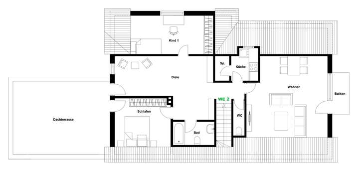 Grundriss Dachgeschoss