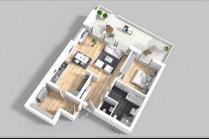 Moderne 2-Zimmer-Neubauwohnung mit Terrasse in Dortmund-Westrich (103 m²)