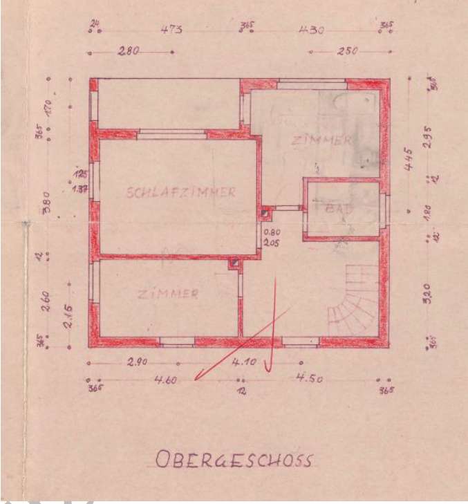 Grundriss Obergeschoss