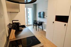 Schwabing, Leopoldstr. 204, Rückgebäude, möblierte 1 Zi.-Whg. mit Westbalkon, 6. OG, Bj. 2018 – Leopoldstraße 204, 80804 Neufreimann, München – Vorschaubild 10