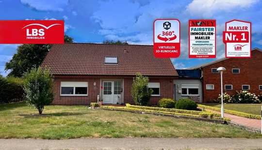 Bild von Wohnhaus und Hallen für Kreativität und Projekte!