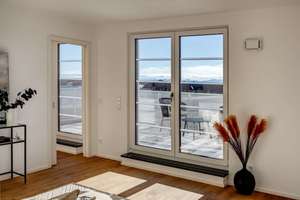 Alpenblick vom Bett aus - Dachterrasse -7.OG - 2,5 Zi-Whg., Homeoffice und EBK an U3 Obersendling – Die vollständige Adresse der Immobilie erhältst du vom Anbieter., 81379 Thalkirchen, München – Vorschaubild 3