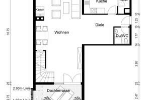 Maisonette-Wohnung mit sonniger Dachterrasse  in DA* Fahrstuhl und Tiefgarage vorhanden – 64283 Mitte, Darmstadt – Vorschaubild 2